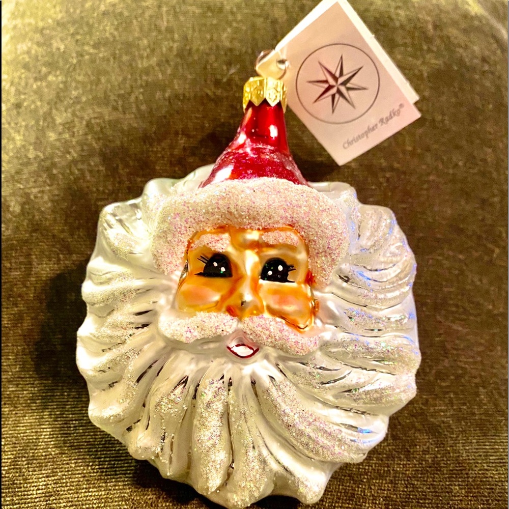 **RARE** Christopher Radko vintage Santa ornament.